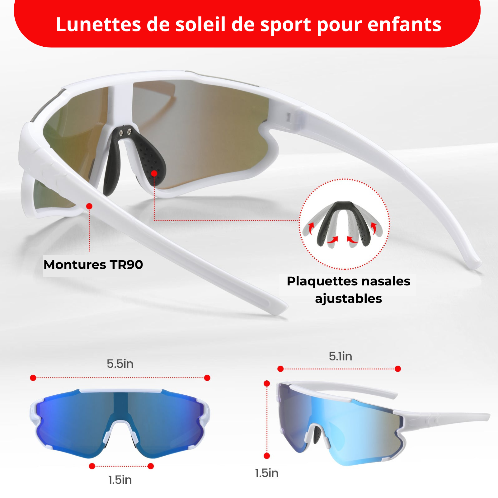 Ensemble casque et protections de vélo pour enfants JMMD™