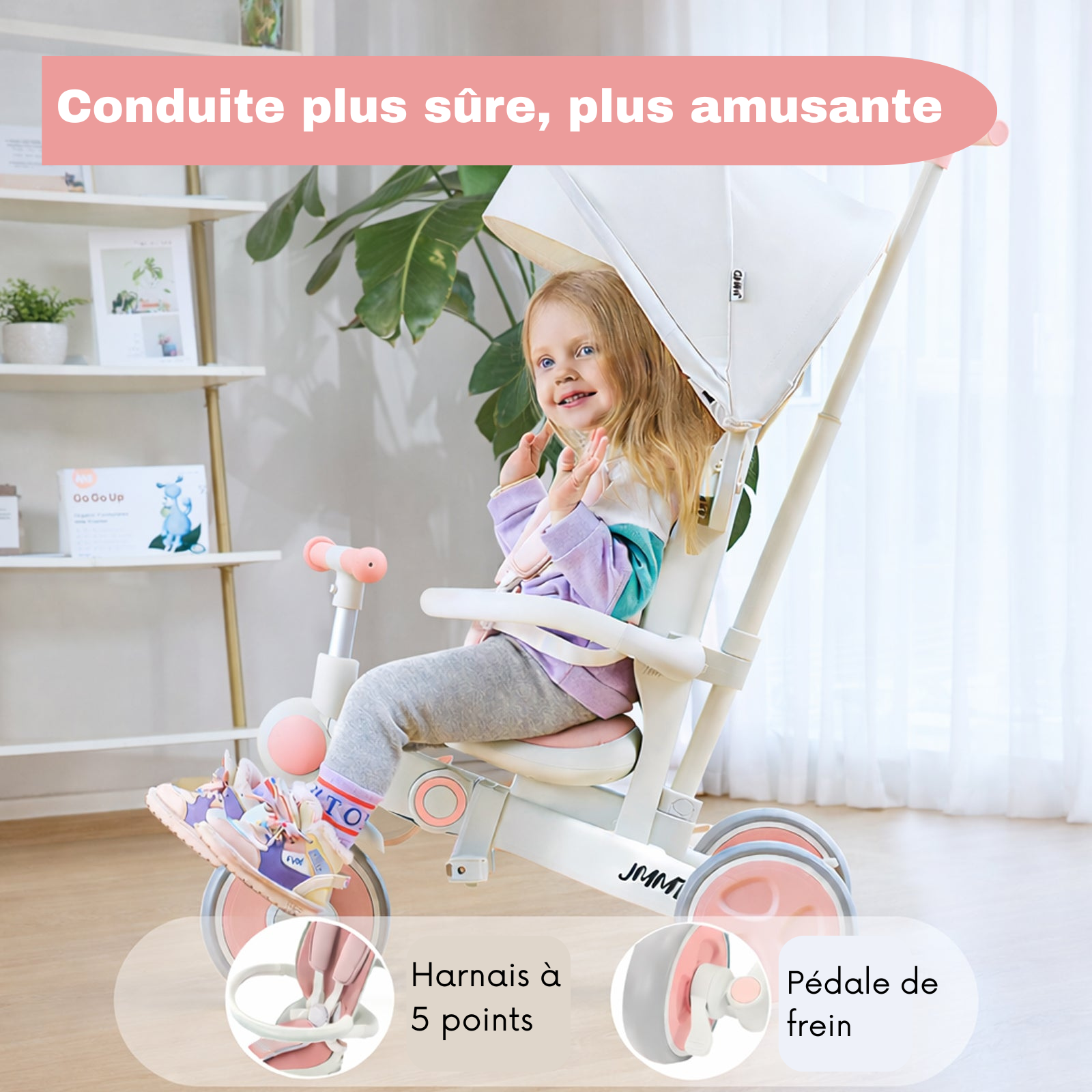 Tricycle 7 en 1 pour tout-petits – Évolutif avec votre enfant (1 à 5 ans)